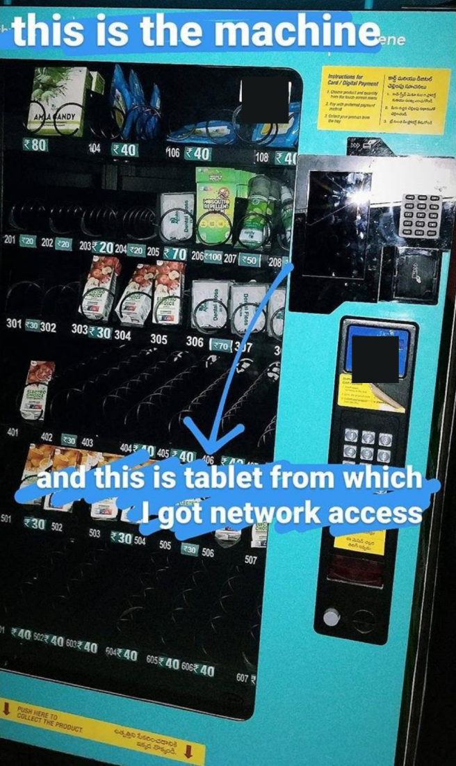 the vending machine